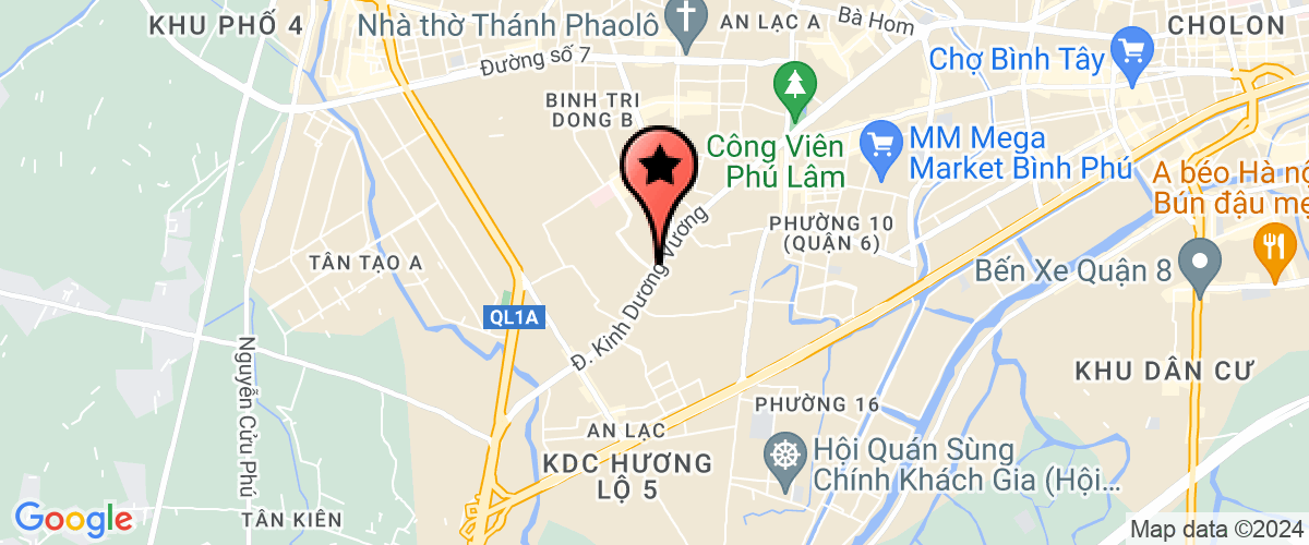 Map go to Tin Dung Nhan Dan An Lac Fund