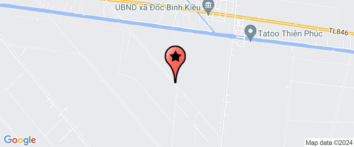 Map go to UBND xa Hung Thanh
