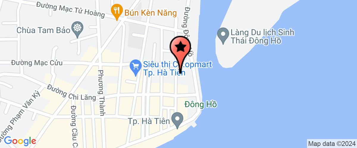 Map go to Thi Xa Ha Tien Post