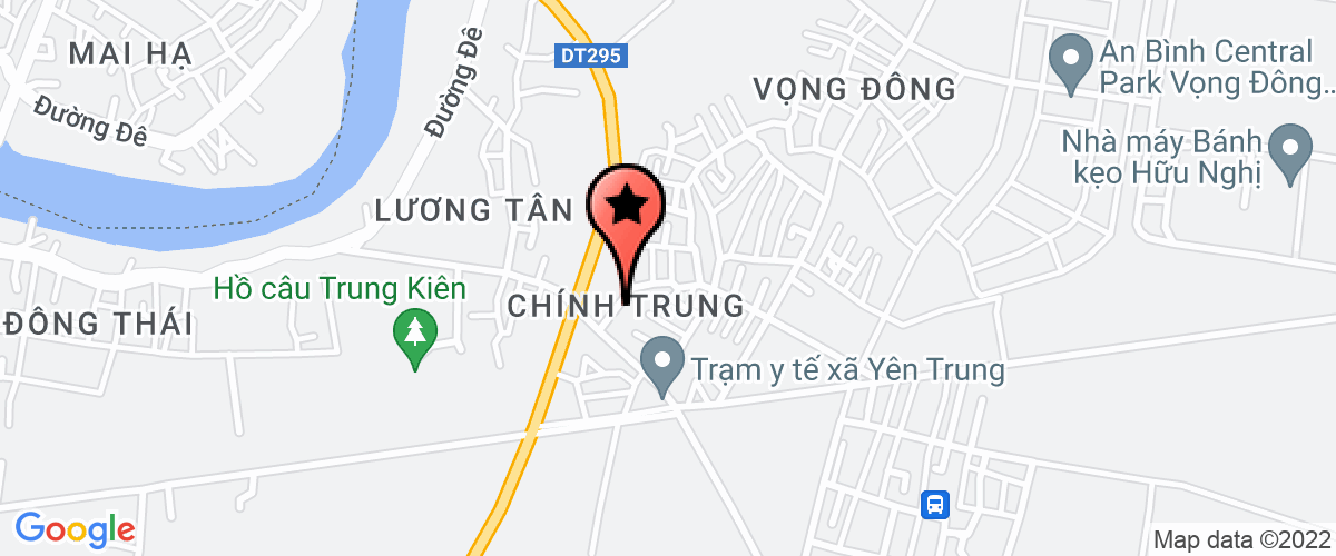 Map go to Truong dan lap xa Yen Trung Nursery