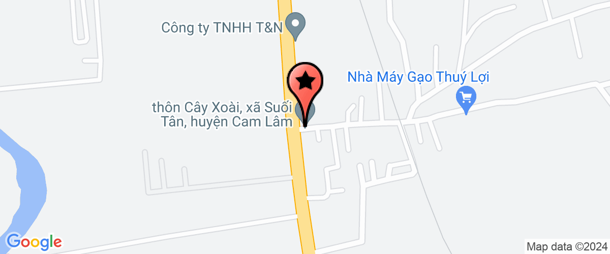 Map go to Tien Vang Transport And Trading Company Limited