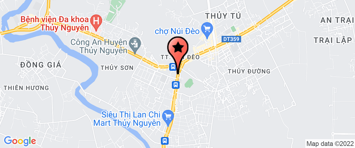 Map go to Phong nong nghiep va phat trien nong thon Thuy Nguyen District