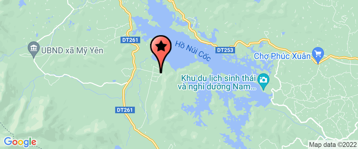 Map go to UBND Xa Van Tho