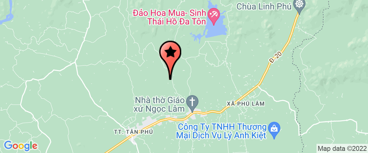 Map go to UBND Xa Phu Xuan