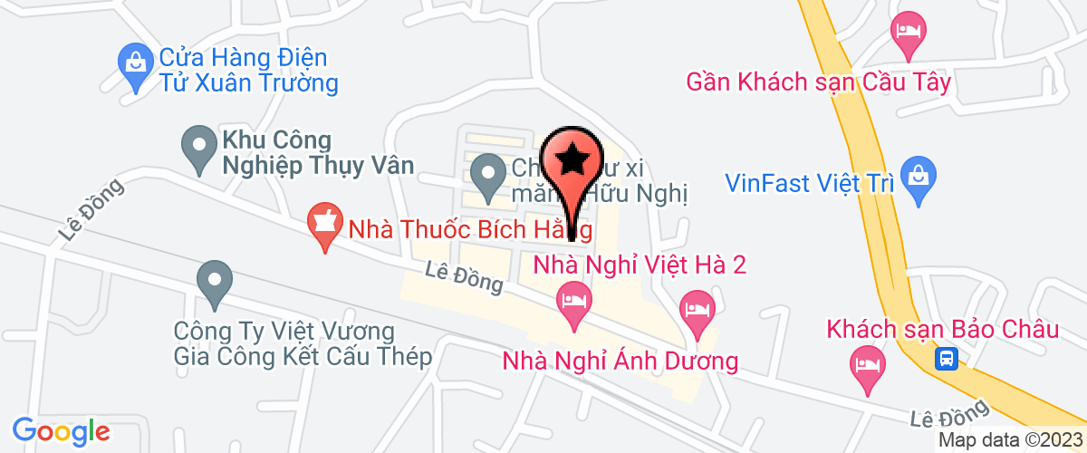 Map go to co phan khai khoang va co khi huu nghi Vinh Sinh Company