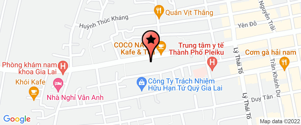 Bản đồ đến Công Ty TNHH Xuất Nhập Khẩu Nguyên Lộc Gia Lai