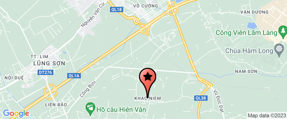Map go to Galaxy Bac Ninh Installation Company Limited