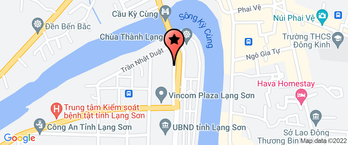 Map go to Van phong UBND Lang Son Province