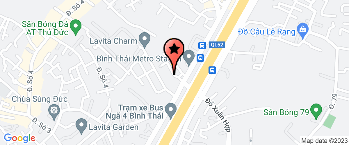 Map go to Huy Vu Hotel Service Company Limited