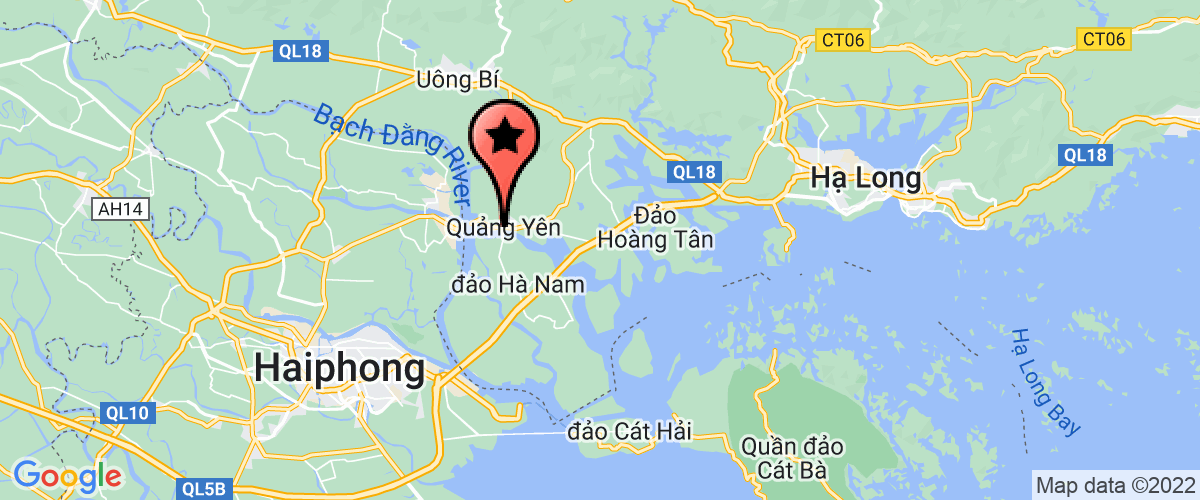 Map go to Cong an thi xa Quang Yen