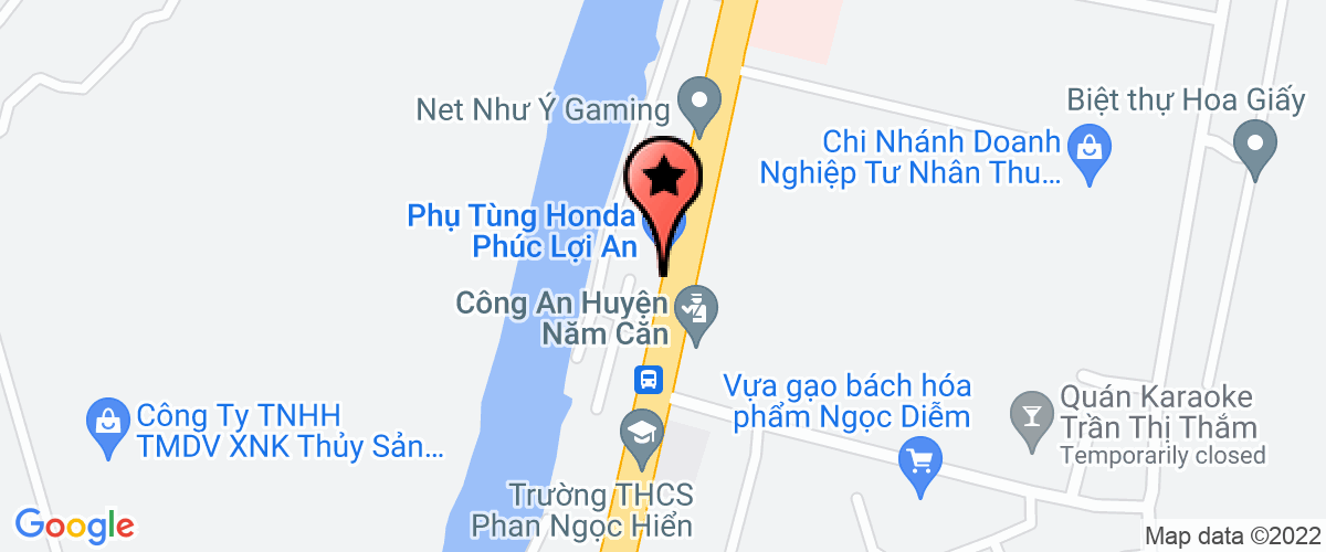 Map go to Van phong cong chung Nam Can