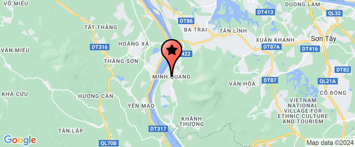 Map go to Minh Quang B Elementary School