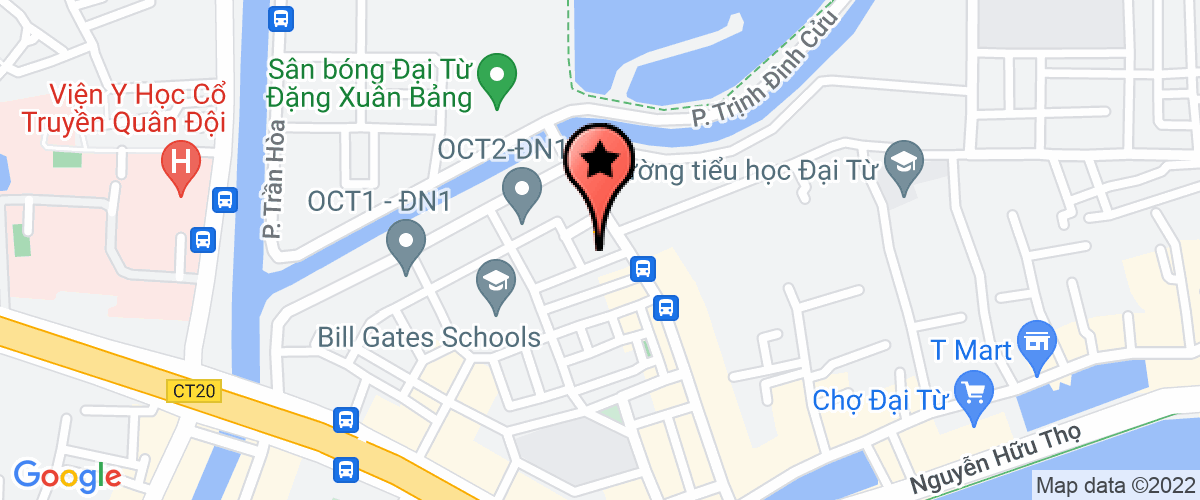 Map go to B&G VietNam Technology Technical Joint Stock Company