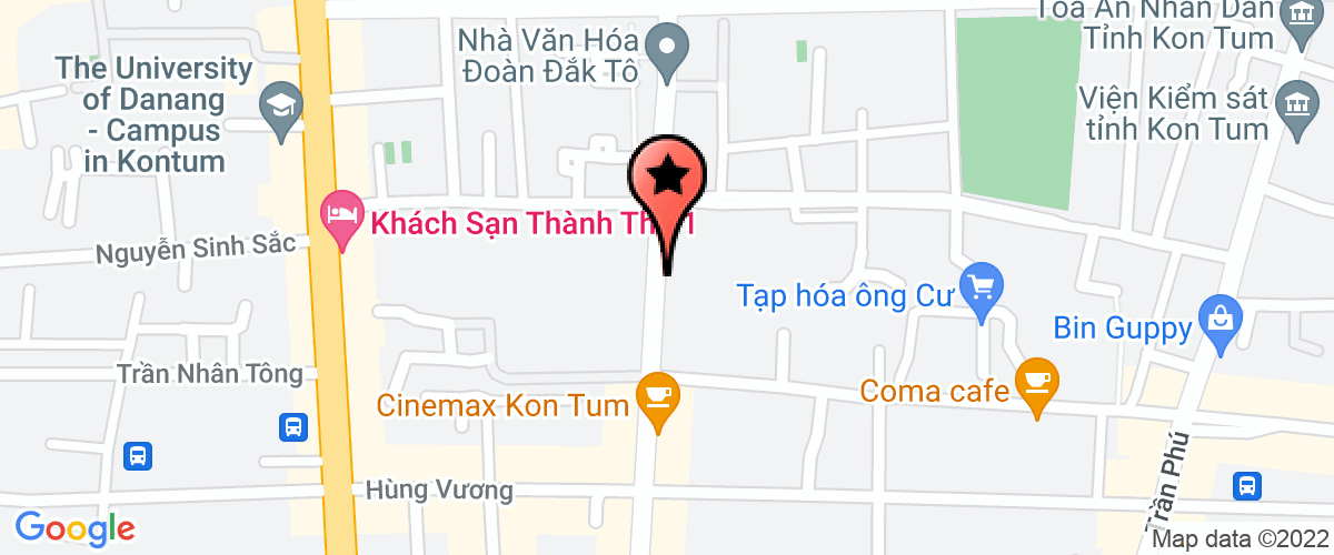 Map go to Dai Loan Dafuco in Kon Tum Interior Decoration Private Enterprise