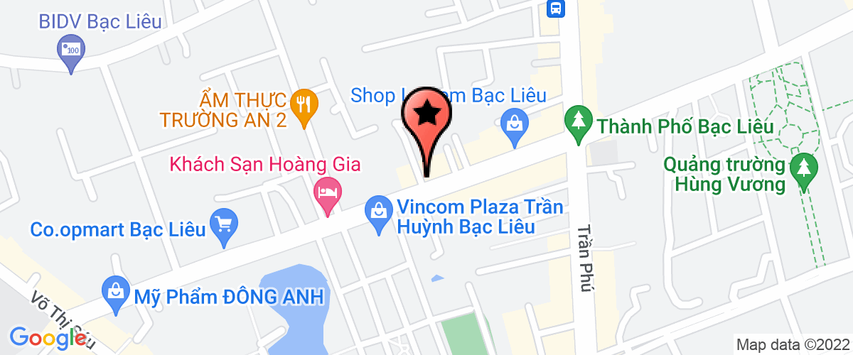 Bản đồ đến Công Ty TNHH Thương Mại Và Đầu Tư Việt Long Bạc Liêu