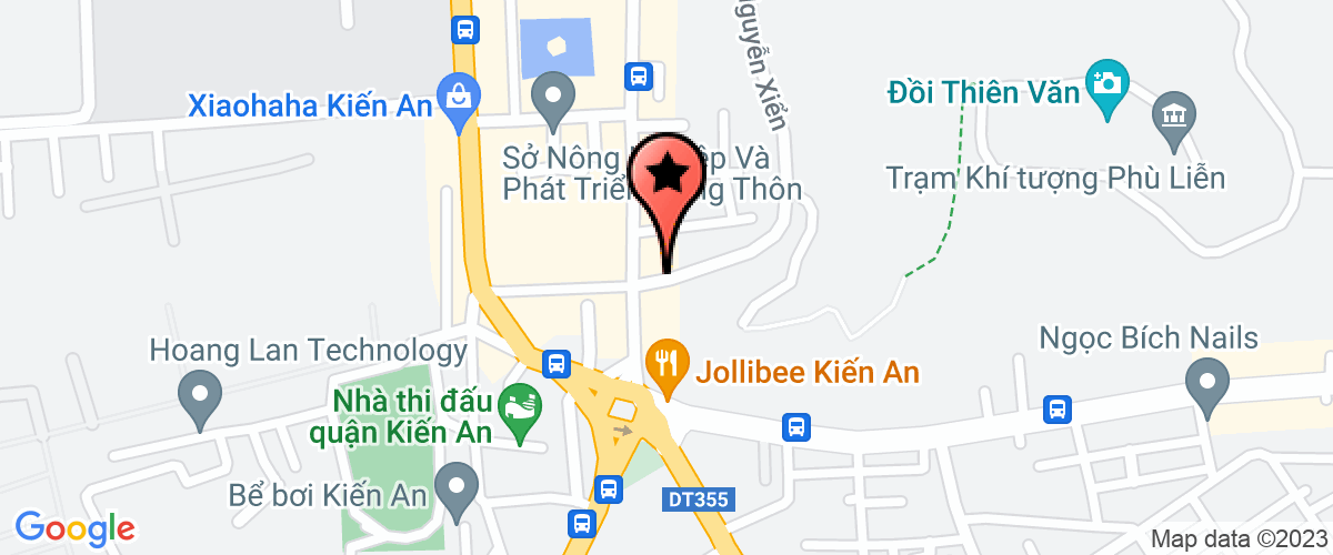 Map go to Ban quan ly Cong vien rung Thien Van