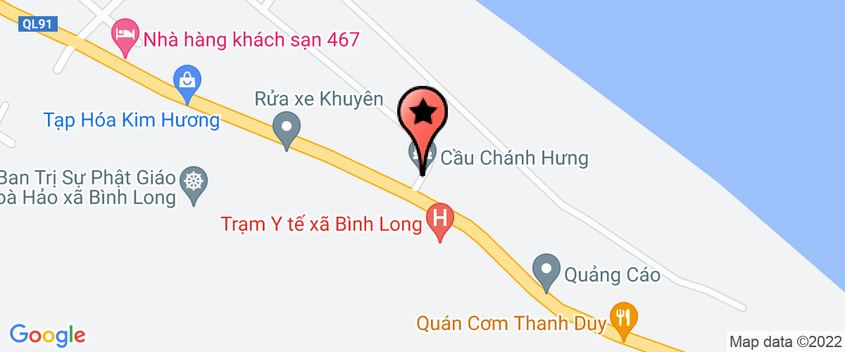 Bản đồ đến Công Ty TNHH Một Thành Viên Nhà Hàng-Khách Sạn 467 Châu Phú