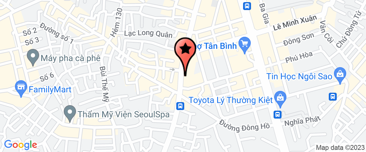 Bản đồ đến Cty TNHH Thương Mại Vy Trần