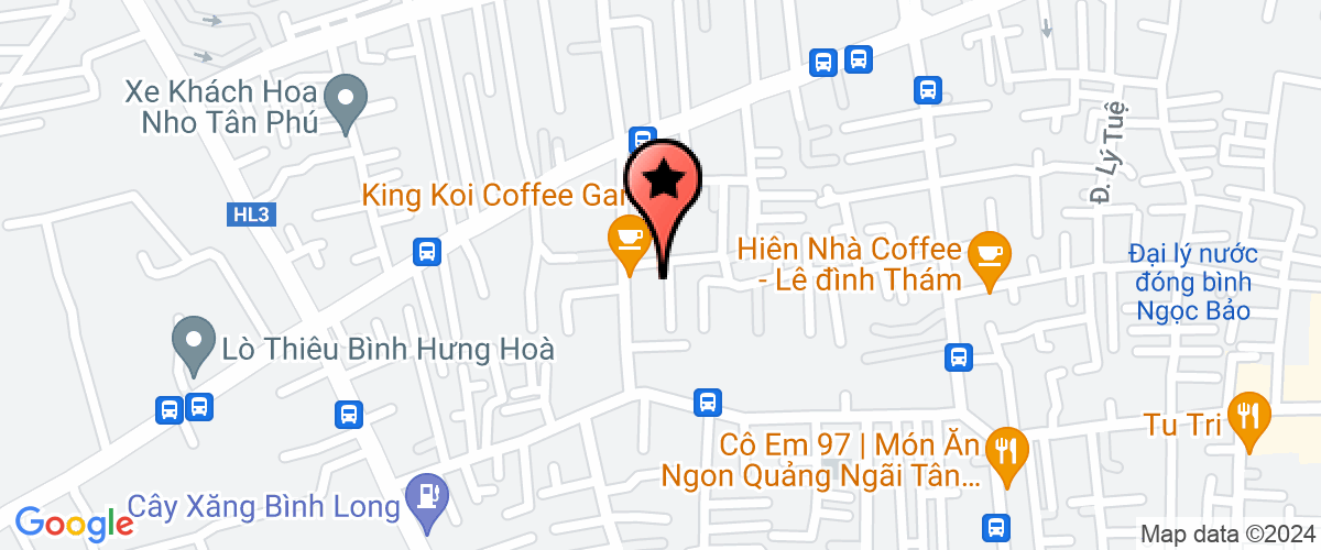 Map go to Hue Phuong Thao Trading Production Company Limited