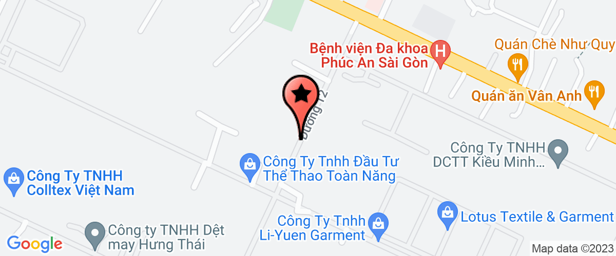 Map go to Cong nghiep TM Cao su nhua Tin Thai Company Limited