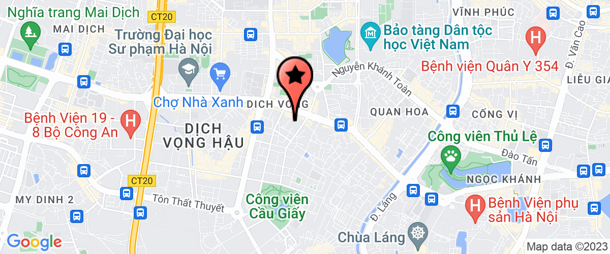 Bản đồ đến Công Ty TNHH Thương Mại Và Du Lịch Vietsentour