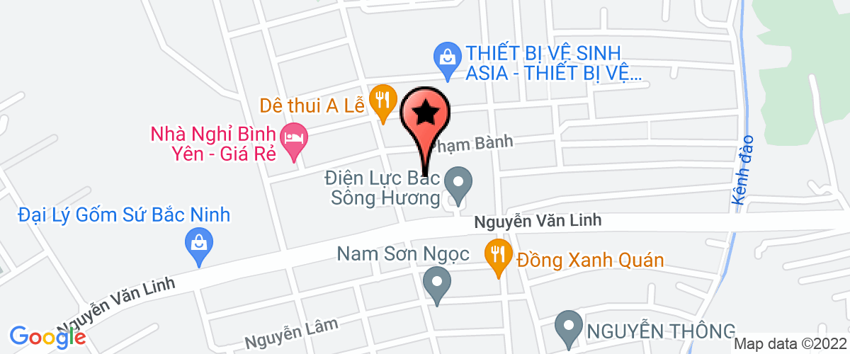 Map go to co phan Vinafor Hue Company