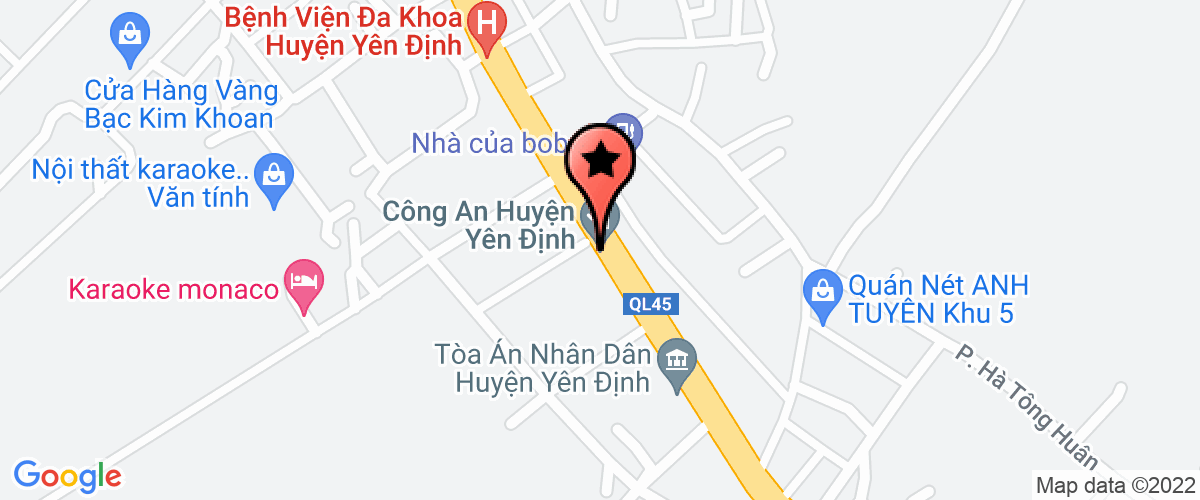 Map go to co phan quang cao Tan Hong Nhung Company