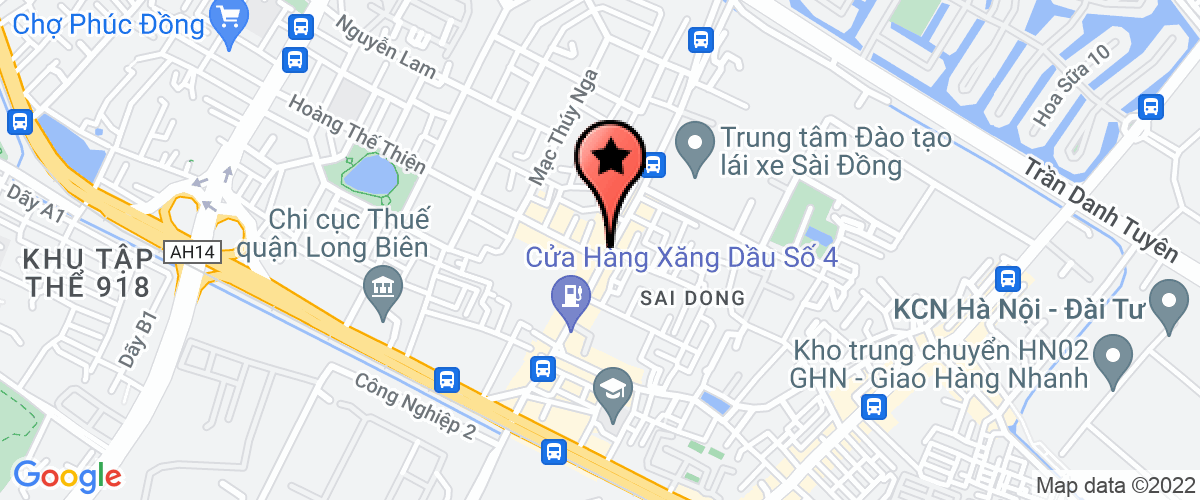 Map go to xay dung - thuong mai dau tu Hang Phat And Company Limited