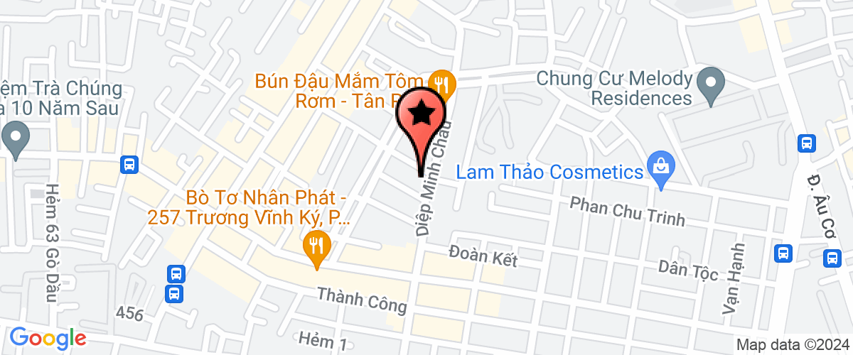 Map go to Anh Nhat Jean Trading Production Company Limited