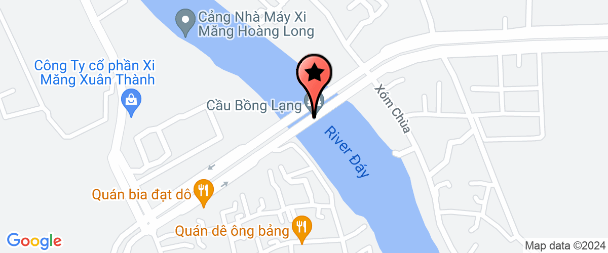 Map go to CP xi mang Trang An Company