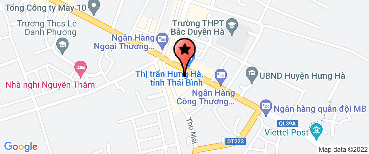 Bản đồ đến Công Ty Cổ Phần Kỹ Thuật Số Sài Gòn Chi Nhánh Thái Bình