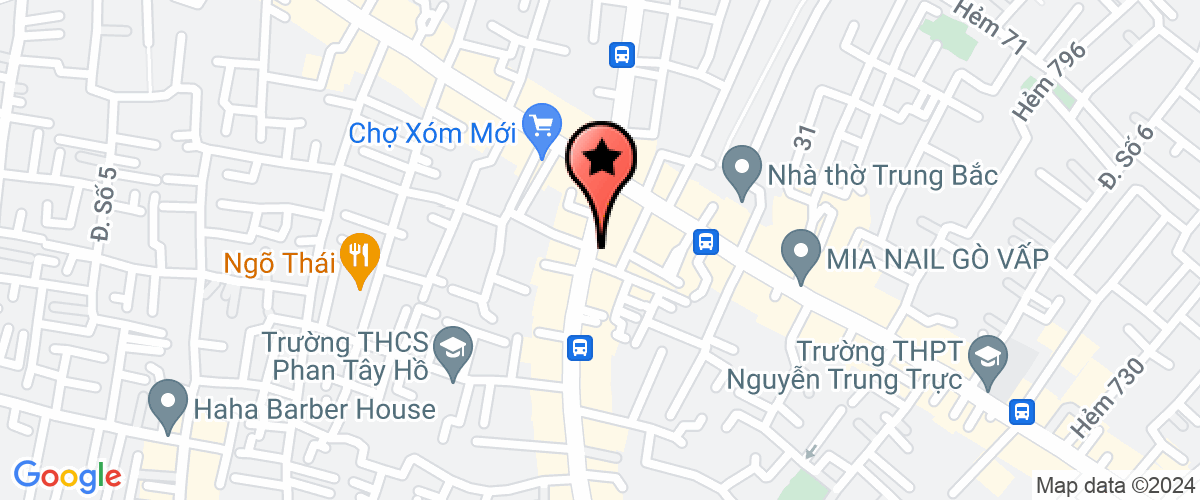 Bản đồ đến Công Ty TNHH Công Nghệ Thiên Mộc