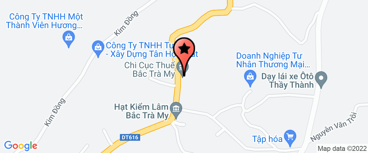 Map go to Toa an nhan dan Bac Tra My District