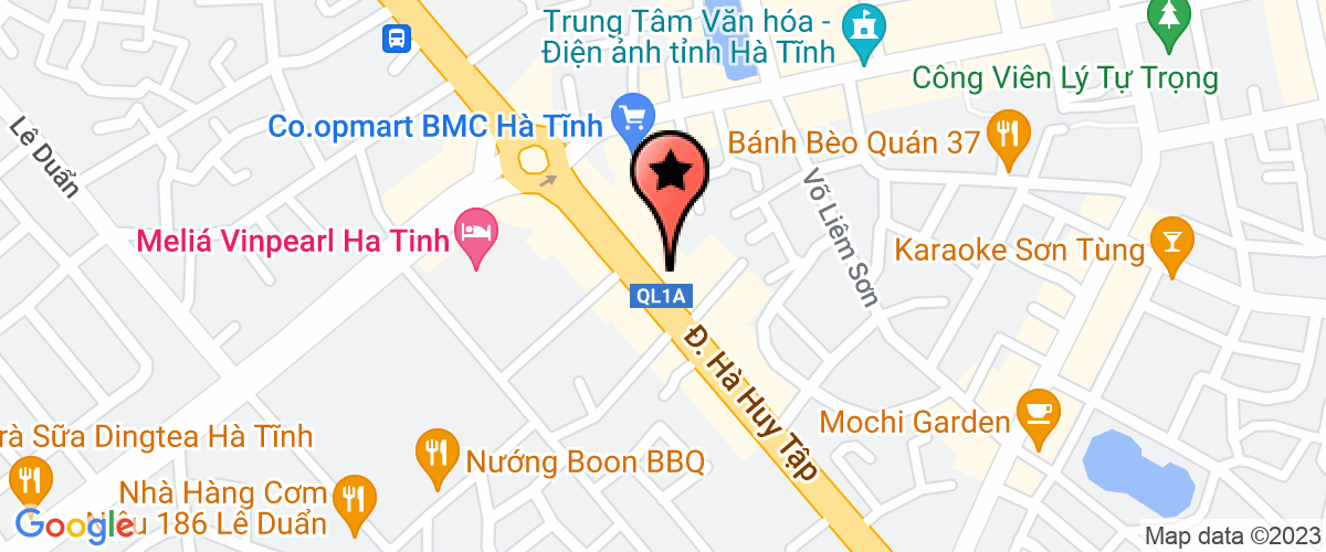 Map go to Ha Tinh Environmental Company Limited