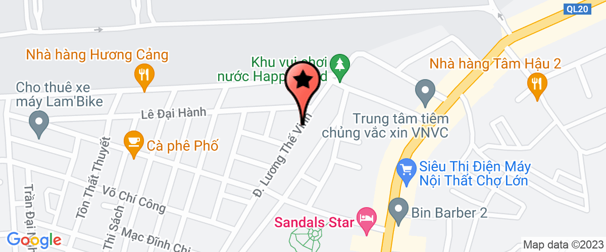 Bản đồ đến Công Ty TNHH Thương Mại Và Dịch Vu Du Lịch Hà Lộc Phát