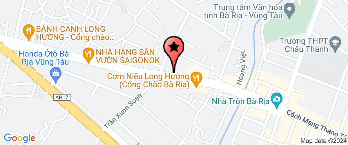 Map go to Gia Long Vung Tau Construction And Investment Joint Stock Company