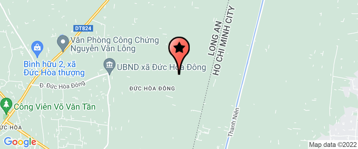 Map go to Tan Thanh Lap Long An Trading Production Company Limited