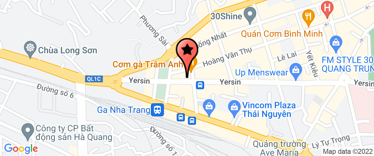 Map go to Mot thanh vien Du lich - Dich vu Tong hop 72 Yersin Company Limited