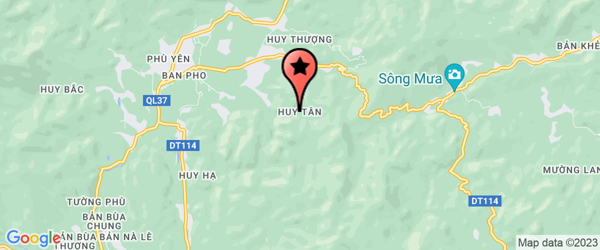 Bản đồ đến UBND xã Huy Tân Huyện Phù yên