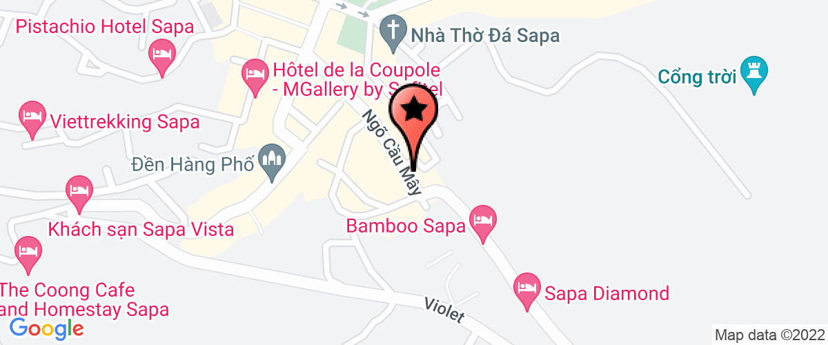 Map go to Dai truyen thanh truyen hinh Sa pa District