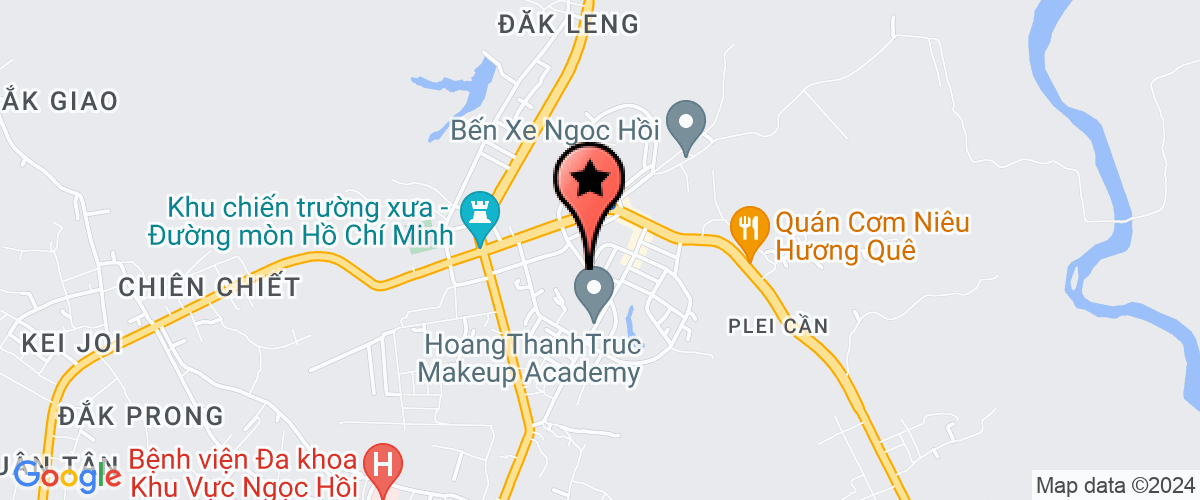 Map go to Thien Lap Kon Tum Company Limited