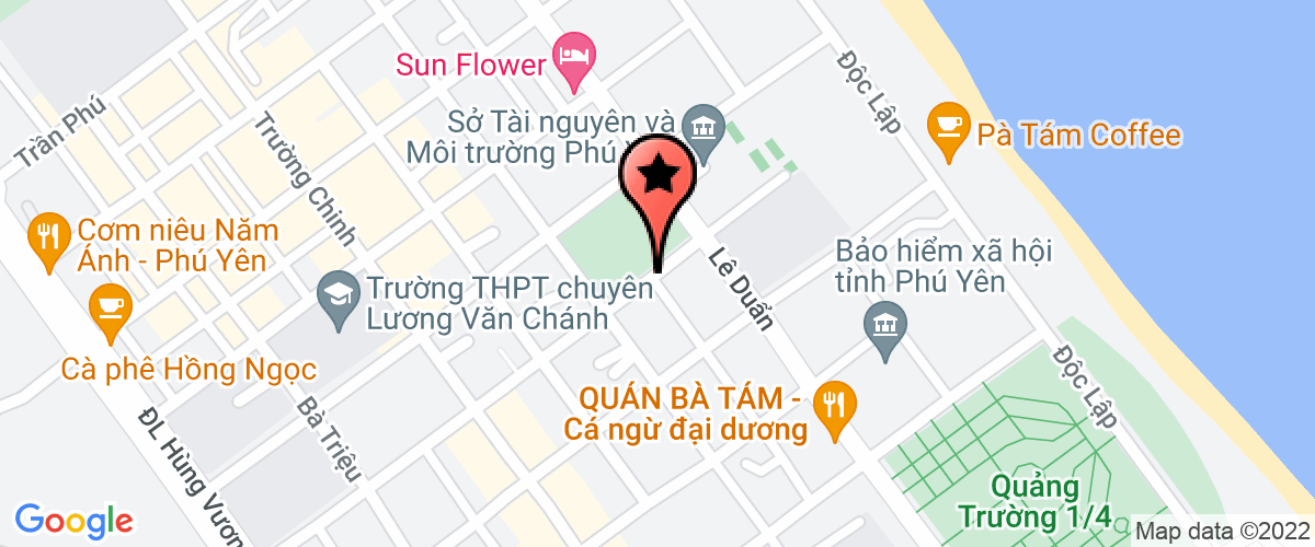 Map go to Oasis Nam Trung Bo International Joint Stock Company