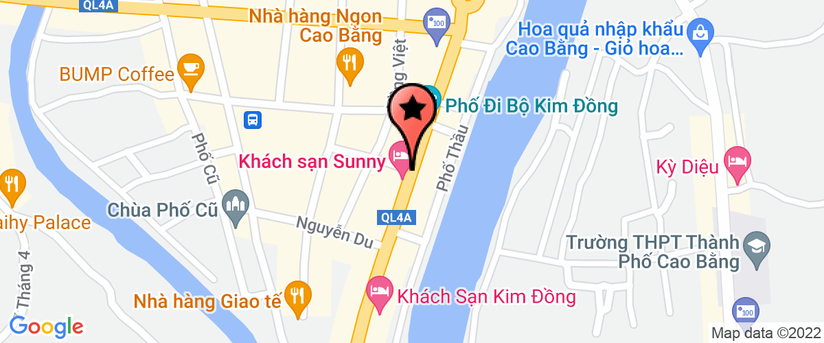 Map go to Cao Bang Import-Export Joint Stock Company