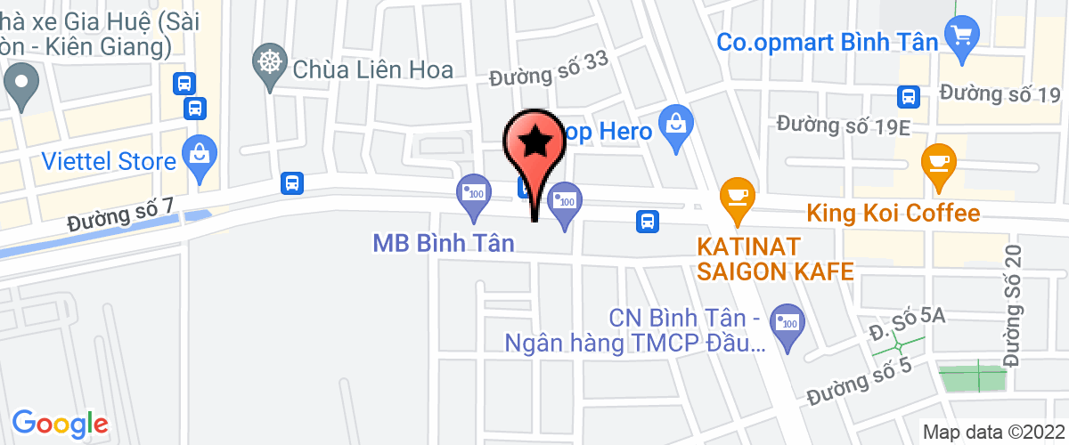 Map go to Representative office of  So Che Dau Dong Thuc Vat Hao Nguyen in Thanh Pho Ho Company Limited