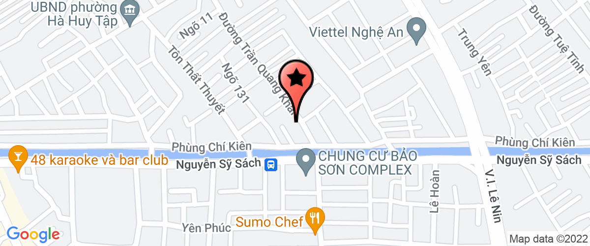 Map go to Nghe An Human Resources Development Company Limited