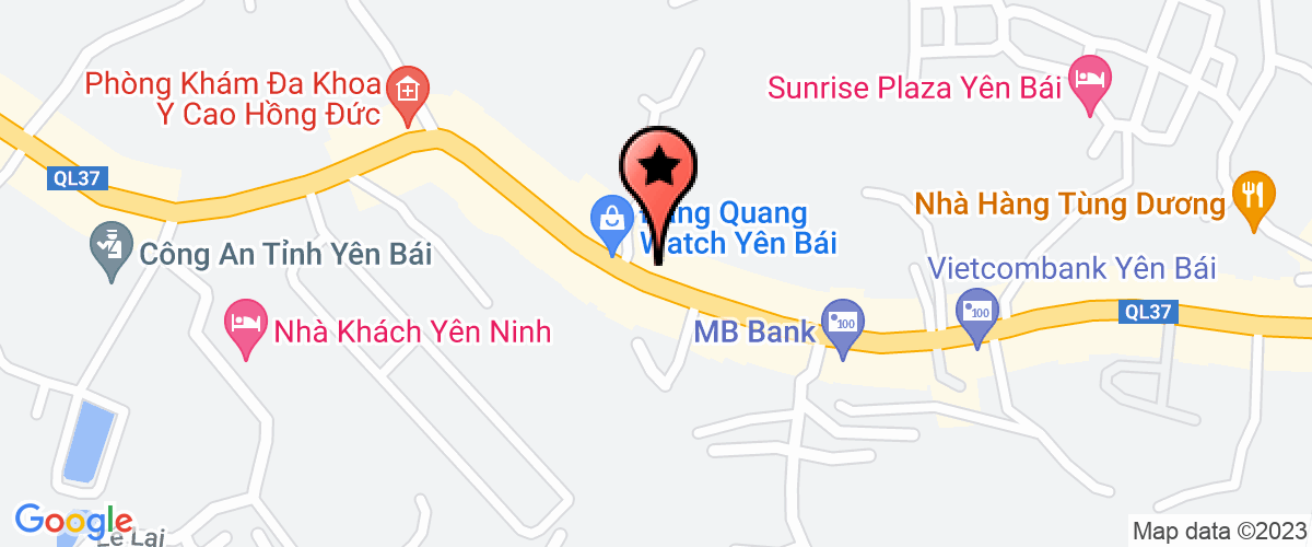 Bản đồ đến Công Ty Cổ Phần Đầu Tư Và Thương Mại Lục Yên