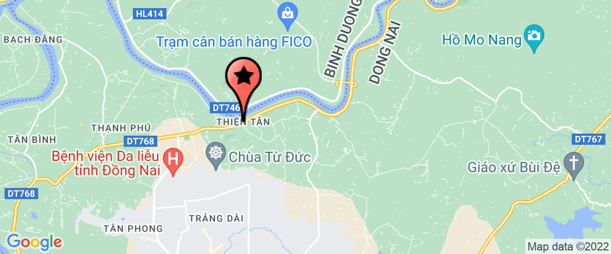 Map go to Bach Dung Company Limited