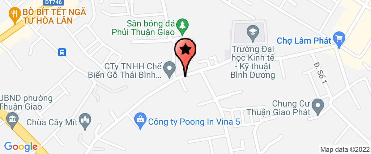 Map go to Thuan Giao Elementary School