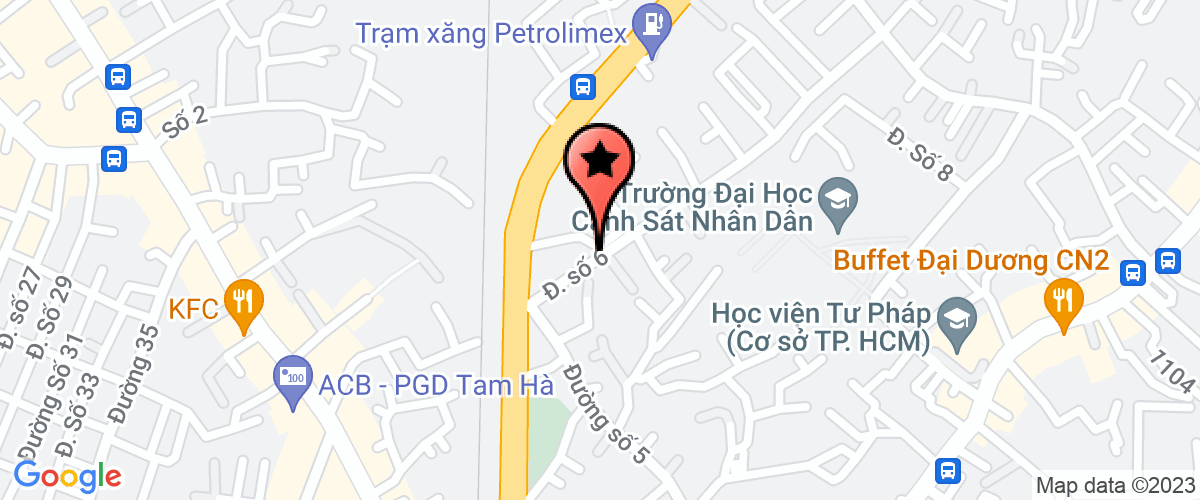 Map go to Thao Trinh Trading Production Company Limited