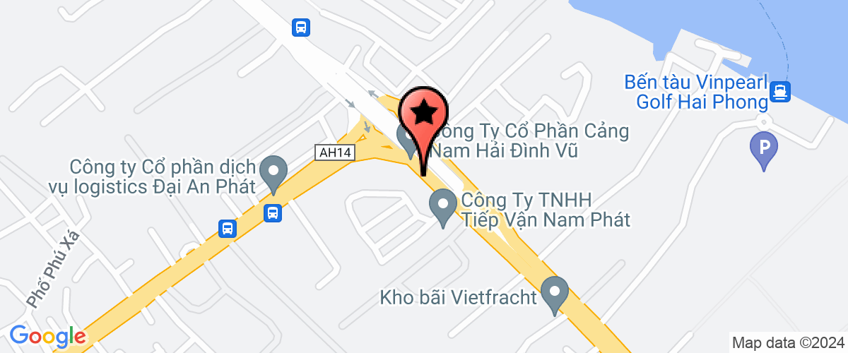 Map go to Dinh Vu Develop and Investment Company Limited